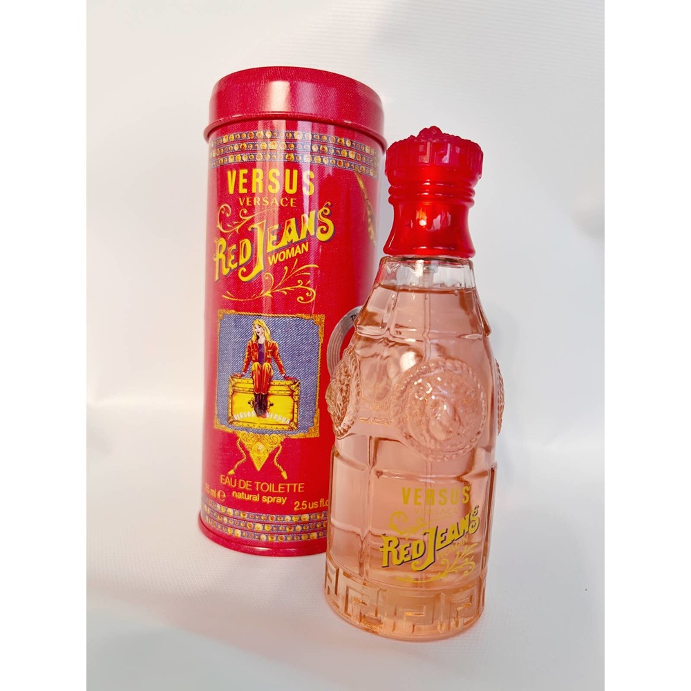 Versace Versus Red Jeans Woman Eau De Toilette Spray 2.5 Fl Oz